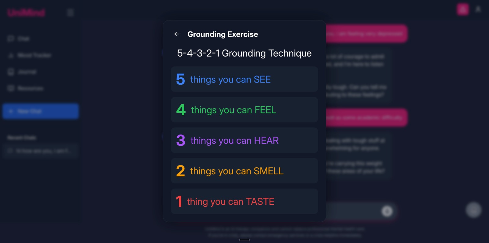 54321 grounding exercise